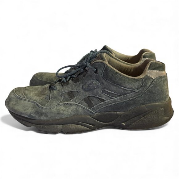 Propet Stability Walker M2034 Men's US 11.5 B Blue Suede Leather Walking Shoes - Picture 4 of 9